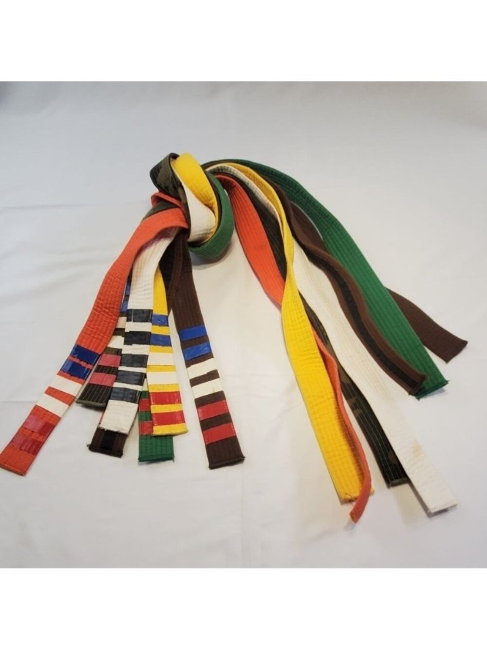 Martial Sports Arts Karate Taekwondo Judo Belts Multicolor - Set of 7
